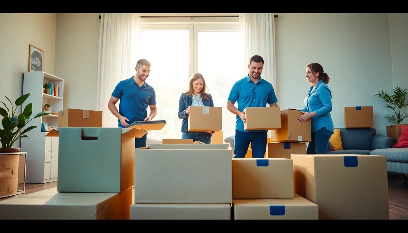 Efficient movers in Edmonton assisting with packing and transition for families.