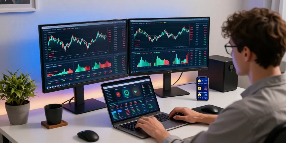 Profitable cloud mining platform analysis in a modern crypto workspace with trading tools and digital wallet interfaces.