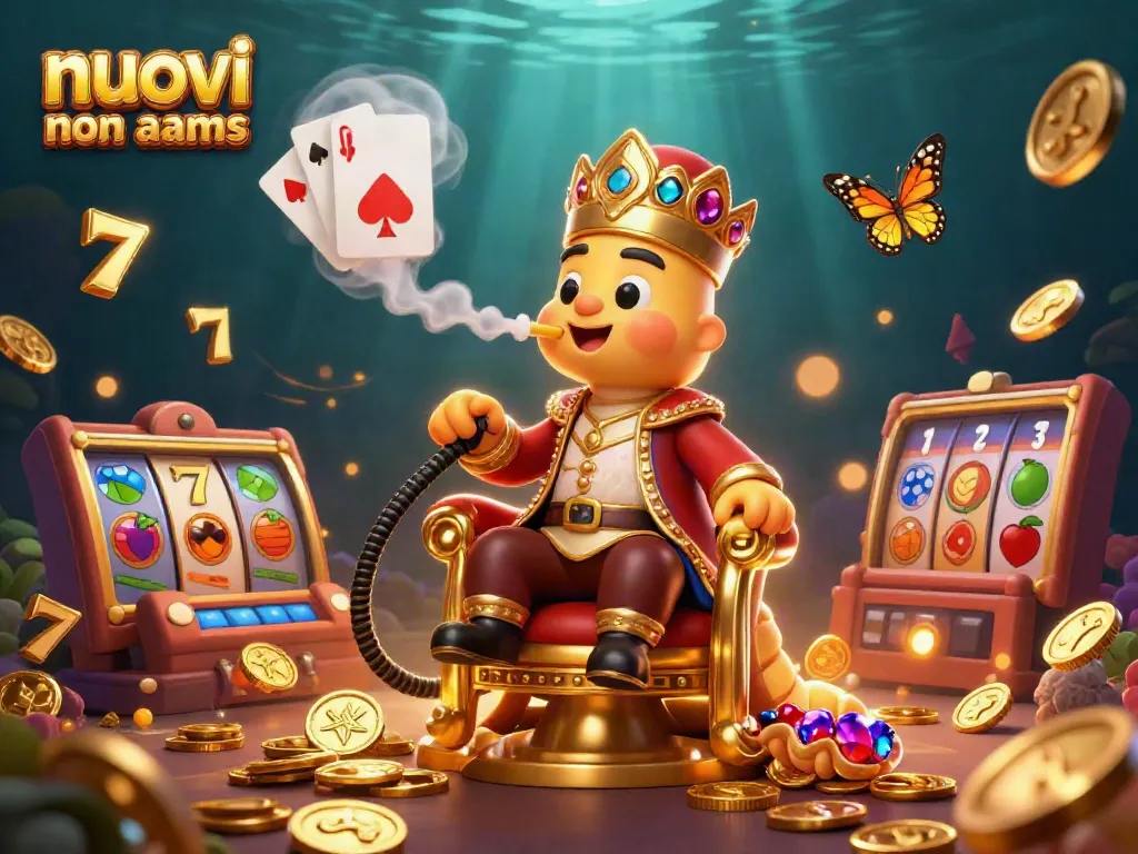 Gioca nei nuovi casino non AAMS con slot emozionanti e simboli vincenti in un'illustrazione vibrante.