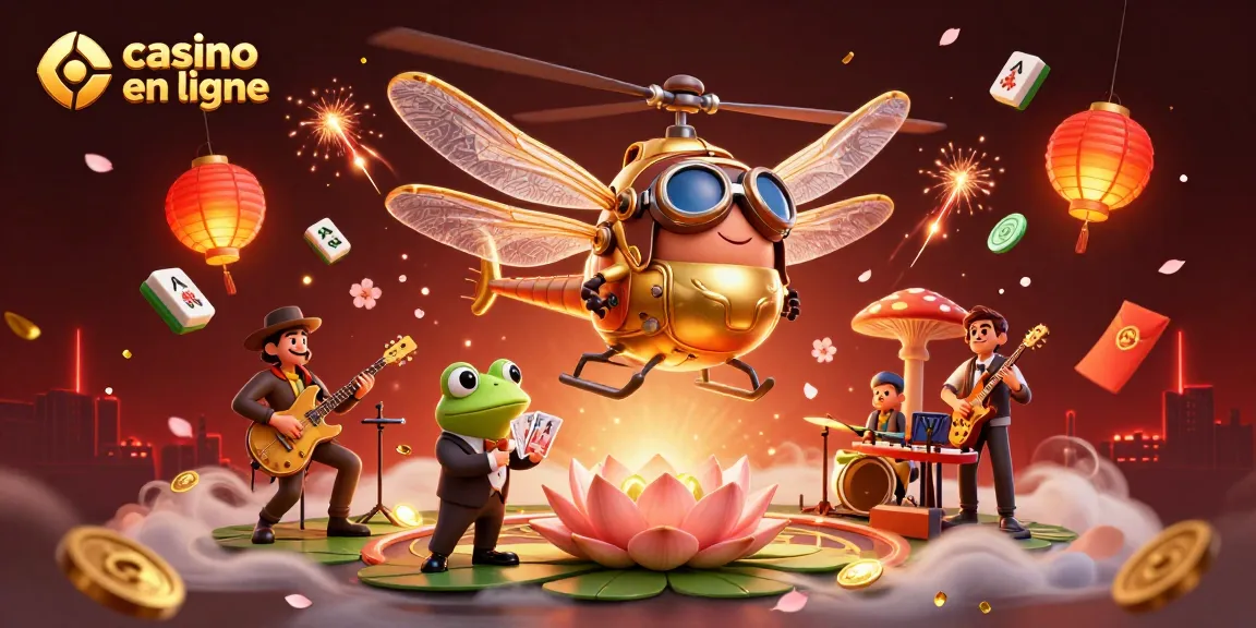 Jouez à casino en ligne avec un croupier grenouille et des éléments de jeu dynamiques.