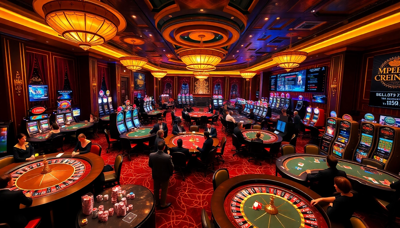Vivez l'excitation du meilleur casino en ligne avec des tables de jeu vibrantes et des joueurs élégants.