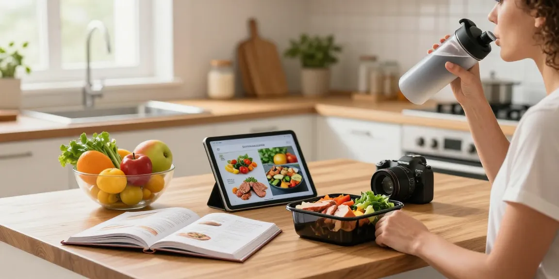 Healthy cooking scene at https://treatmentcenterdiet.com with ingredients and cooking guide