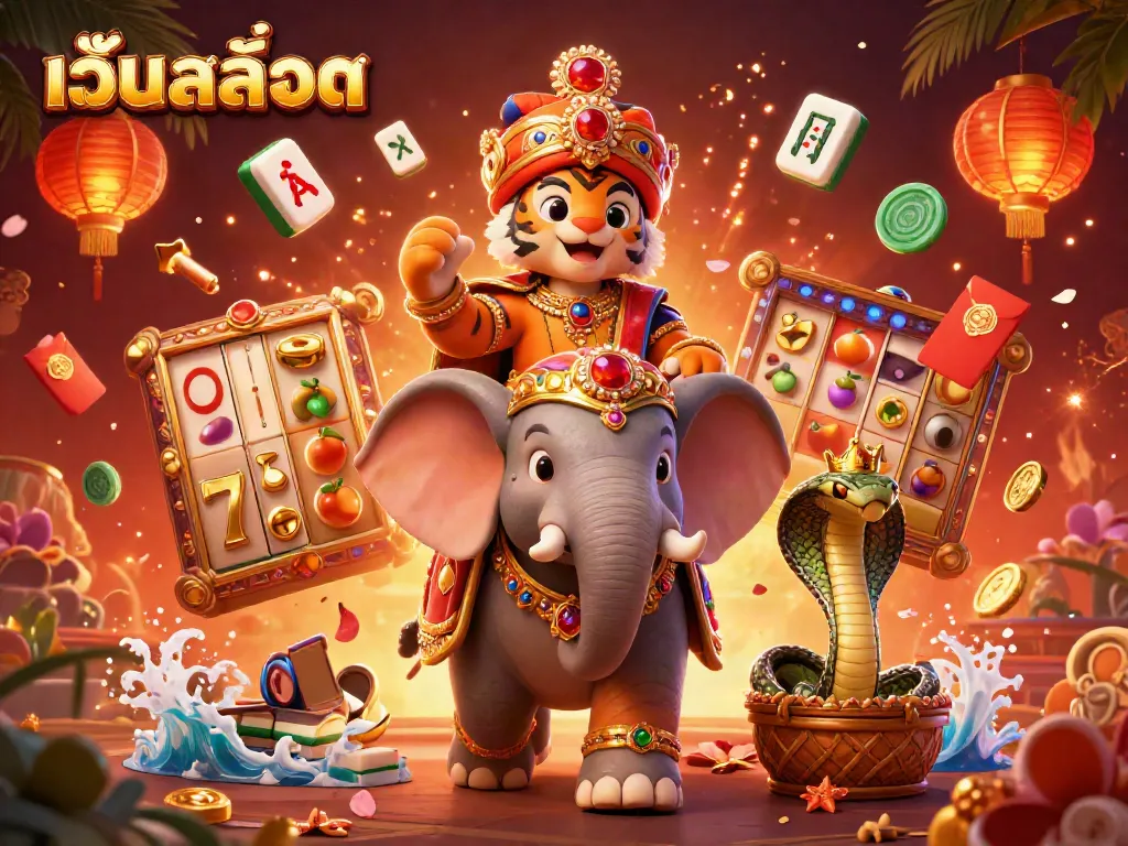 สล็อตเว็บสล็อต: เสืออินเดียในชุดเครื่องประดับเล่นเกมสุดสวย
