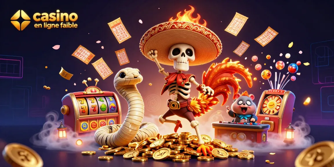 Gagnez avec un casino en ligne fiable, illustration d'une scène dynamique avec des personnages de jeu.
