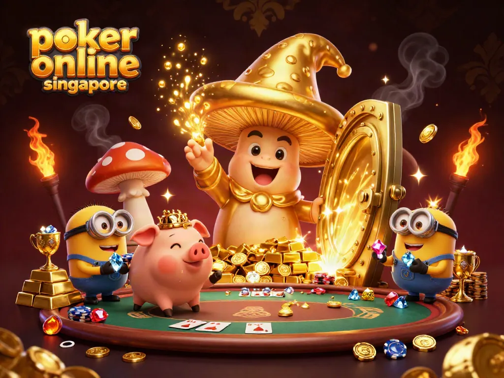 Play poker online Singapore with exciting treasures and golden prizes in a dynamic casino scene.
