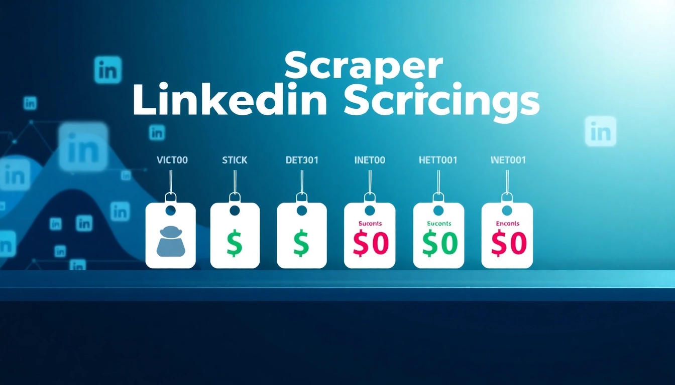 Illustration of linkedin scraper pricing plans highlighting various pricing options and features.
