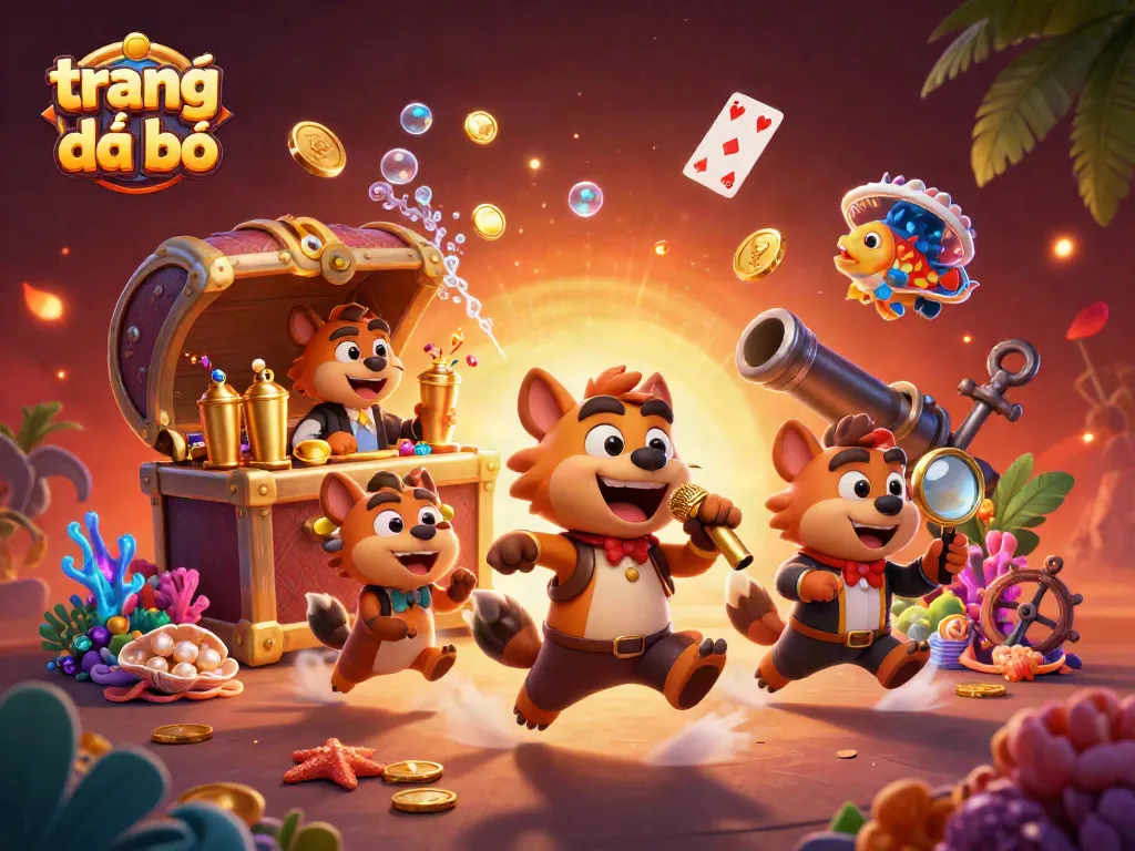 Các hyena trong trang cá độ đá bóng vui vẻ tạo bầu không khí casino nhộn nhịp với rượu và trò chơi.