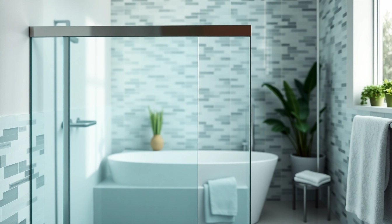 Show stunning semi frameless shower screens, highlighting their sleek design and luxurious appeal in modern bathrooms.