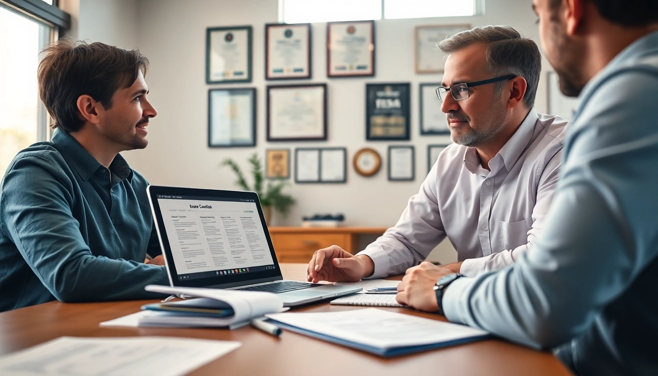 Engaging consultation with a vehicle service contract provider, showcasing a trust-driven interaction.