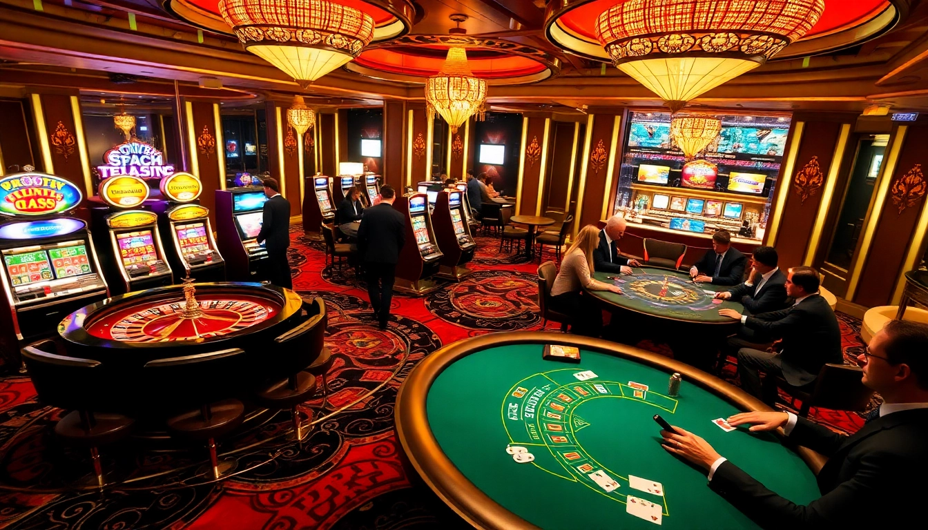 Découvrez l'excitation de meilleure casino en ligne avec des joueurs rassemblés autour d'une table de roulette vibrante.