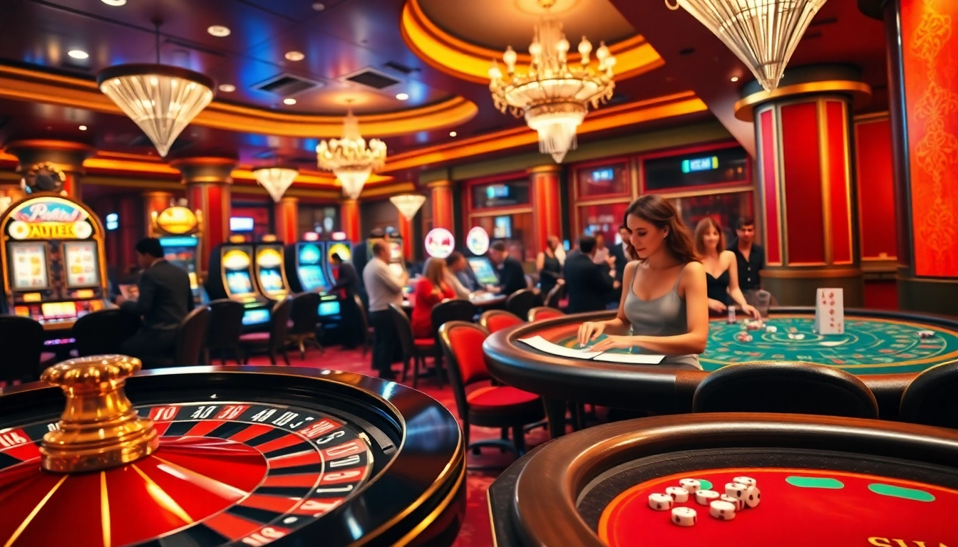 Vivez l'excitation au meilleure casino en ligne avec des tables de poker vibrantes et des joueurs animés.