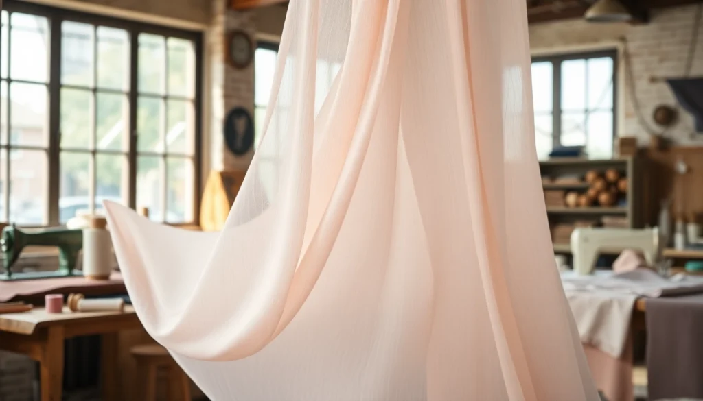 Creëren met mousseline stof in een rustieke setting met kleurrijke schroefspelen.