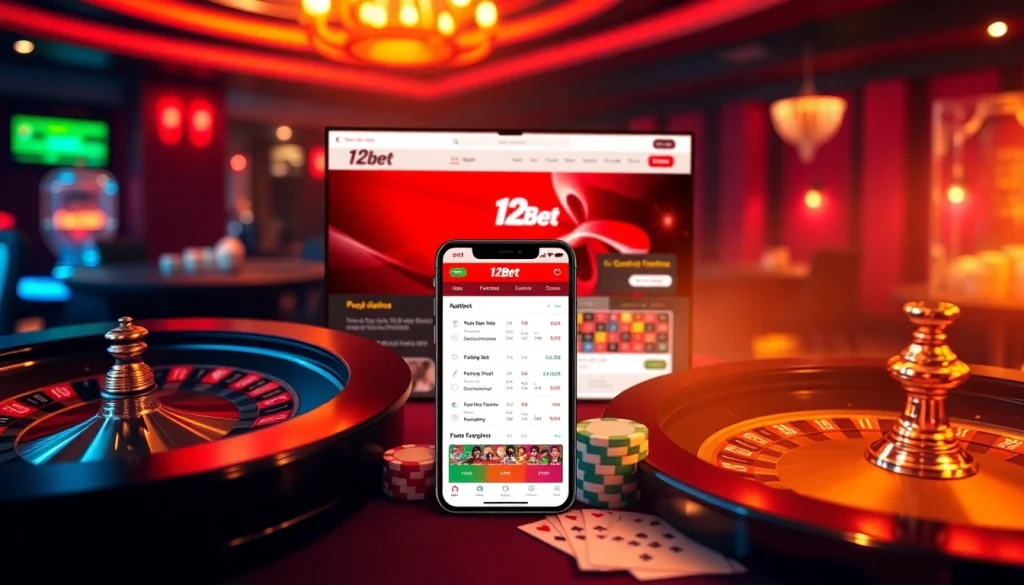 Experience 12Bet gambling excitement through its mobile interface and engaging games.