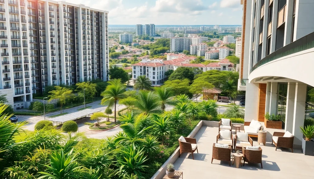 Showcasing Tampines EC's vibrant architectural design and green spaces in Singapore's urban backdrop.