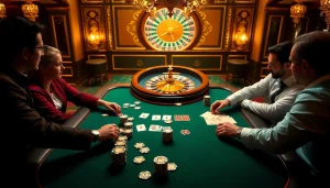 Play cards and win big at https://xx88.nl/ with this exciting poker table scene.