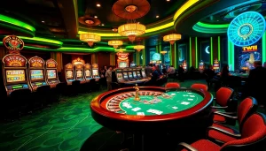 Excited players at the b52club table, showcasing vibrant casino action and strategy.