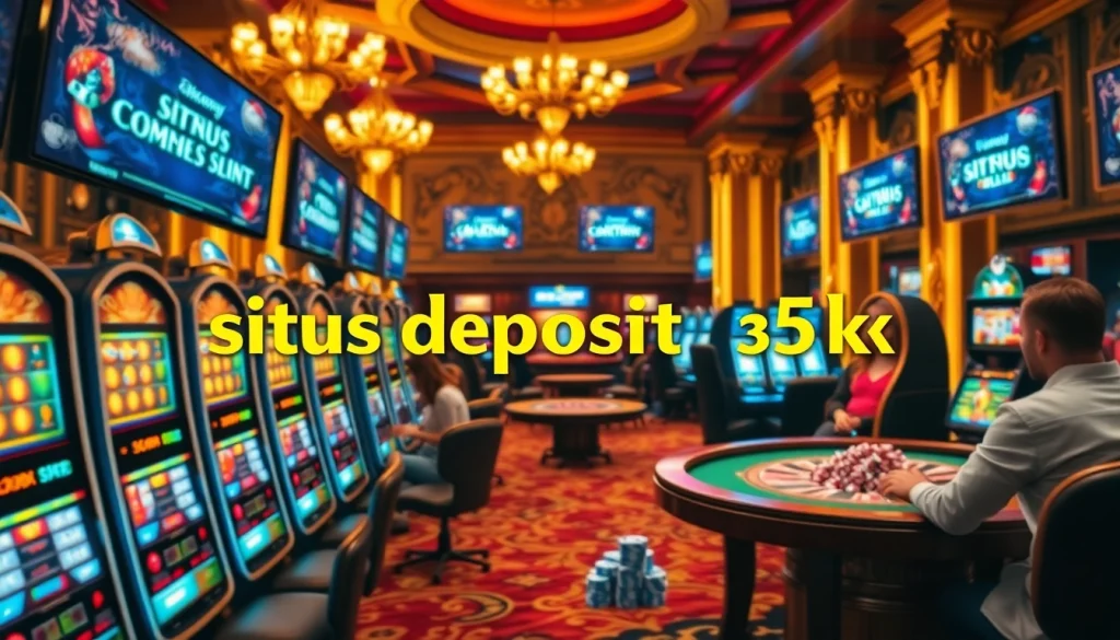 Engaging players at a luxurious casino with situs deposit 5k options for exciting gameplay.