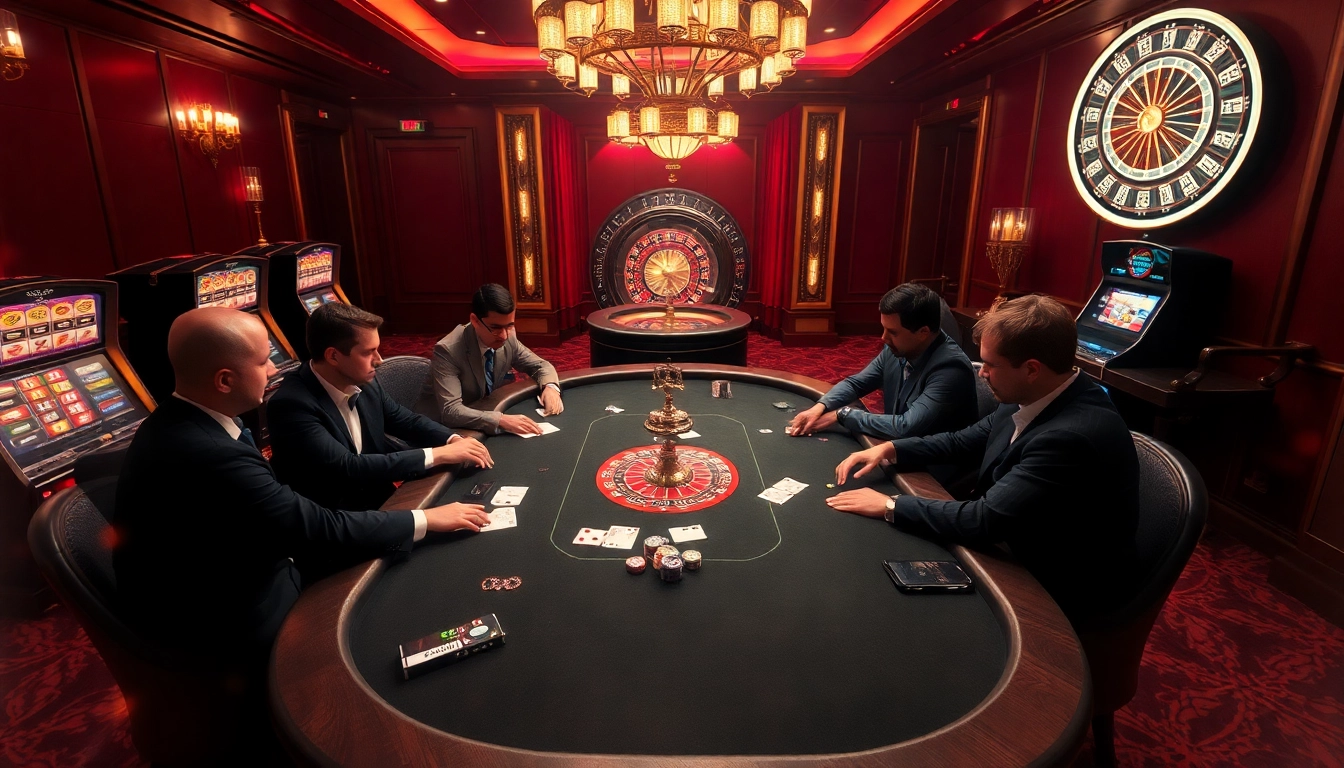 Players engage strategically around a poker table, reflecting on the hidden wiki link’s impact on online gambling.