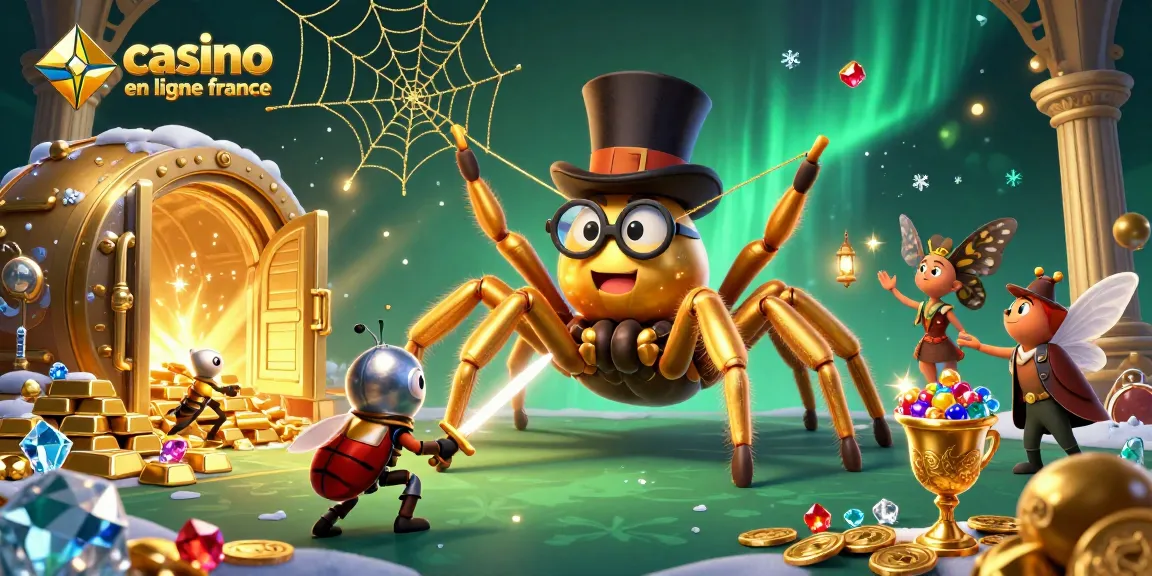 Découvrez l'univers du casino en ligne France avec cette illustration en 3D captivante.