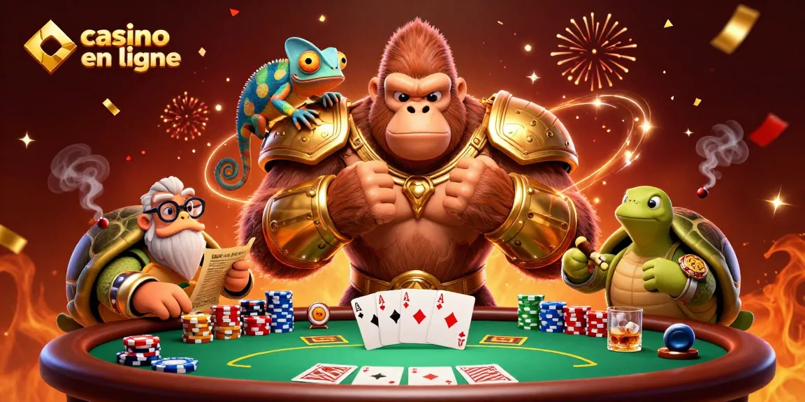 Gagnez avec le casino en ligne grâce à ce monde extravagant des jeux de carte et des jetons colorés.