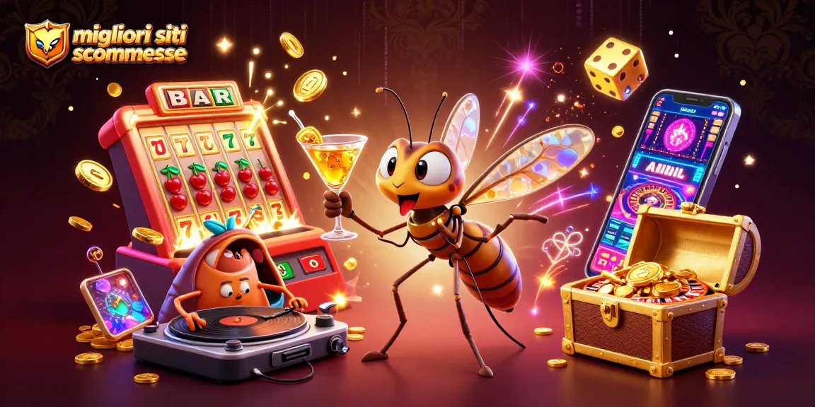 Scopri i migliori siti scommesse al casinò con simboli fortunati e festosi elementi di gioco.