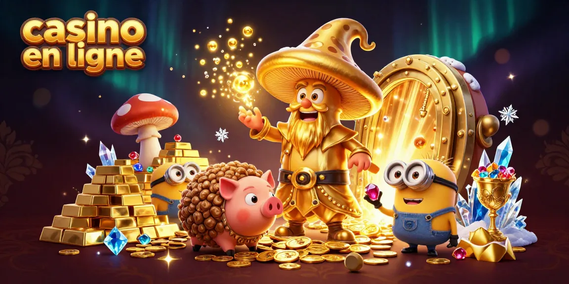 Jouez au casino en ligne avec des personnages fantastiques dans un monde de trésors.