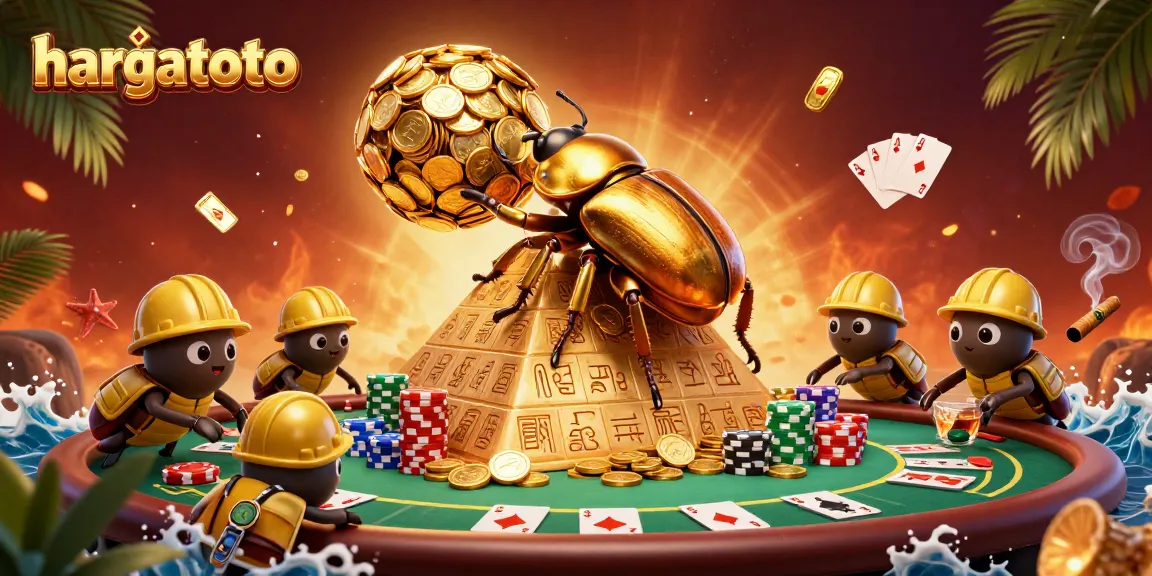 Experience thrilling gameplay at hargatoto with vibrant 3D casino elements and action-packed illustrations.