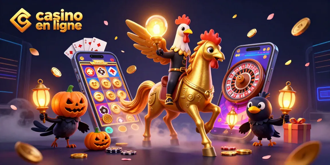 Jouez à des jeux de casino en ligne dans une scène fantastique avec des personnages intrigants.