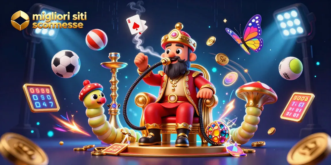 Scopri i migliori siti scommesse con un'incantevole illustrazione 3D di un brivido di gioco.