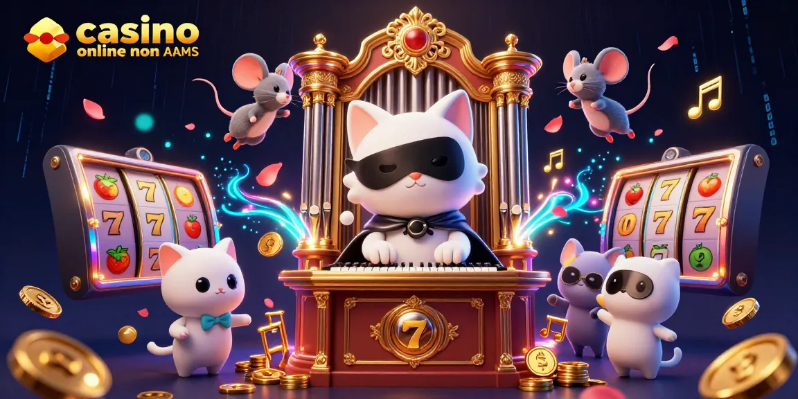 Gioca ai migliori giochi in un casino online non AAMS circondato da simboli di frutta e jackpot