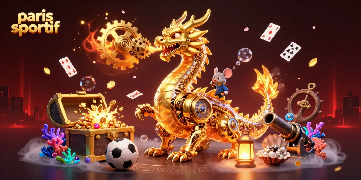 Paris sportif : Paris dynamique et captivant avec un dragon mécanique dans un univers aquatique riche.