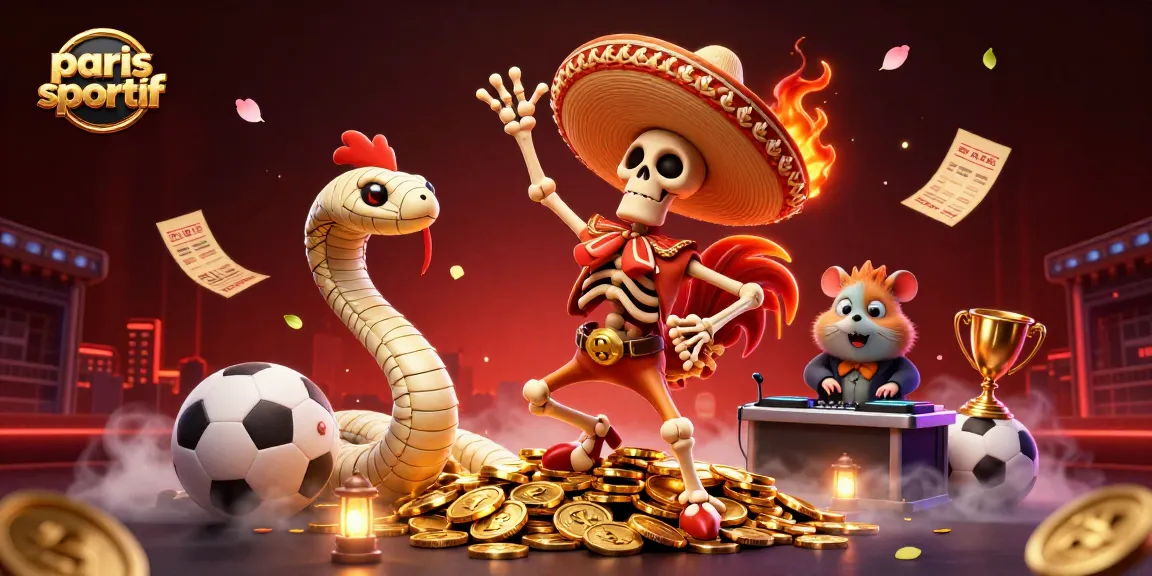 Découvrez l'illustration dynamique de paris sportif avec un roi mariachi et des éléments de jeu captivants.