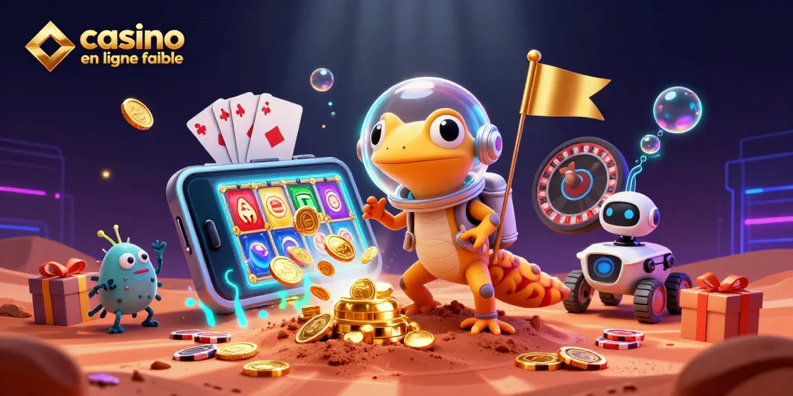 Découvrez des jeux passionnants dans un casino en ligne fiable avec un gecko martien et un robot.