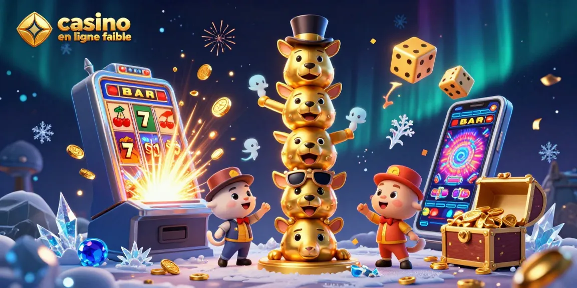 Profitez des jeux captivants sur un casino en ligne fiable, illustrant des machines à sous et des totems divertissants.
