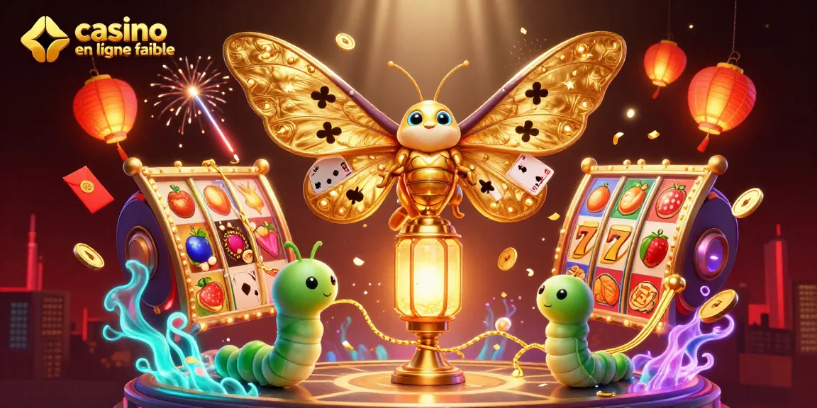 Visitez un casino en ligne fiable avec une illustration captivante de scènes de casino en 3D.