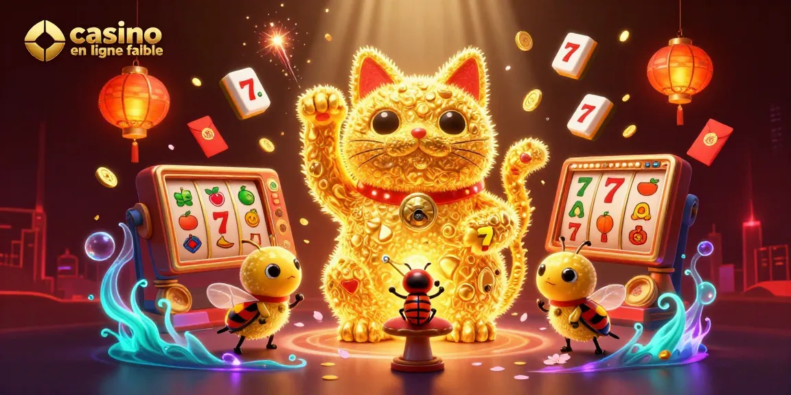 Jouez avec des feux follets dorés dans un casino en ligne fiable entouré de symboles de jeu dynamiques.