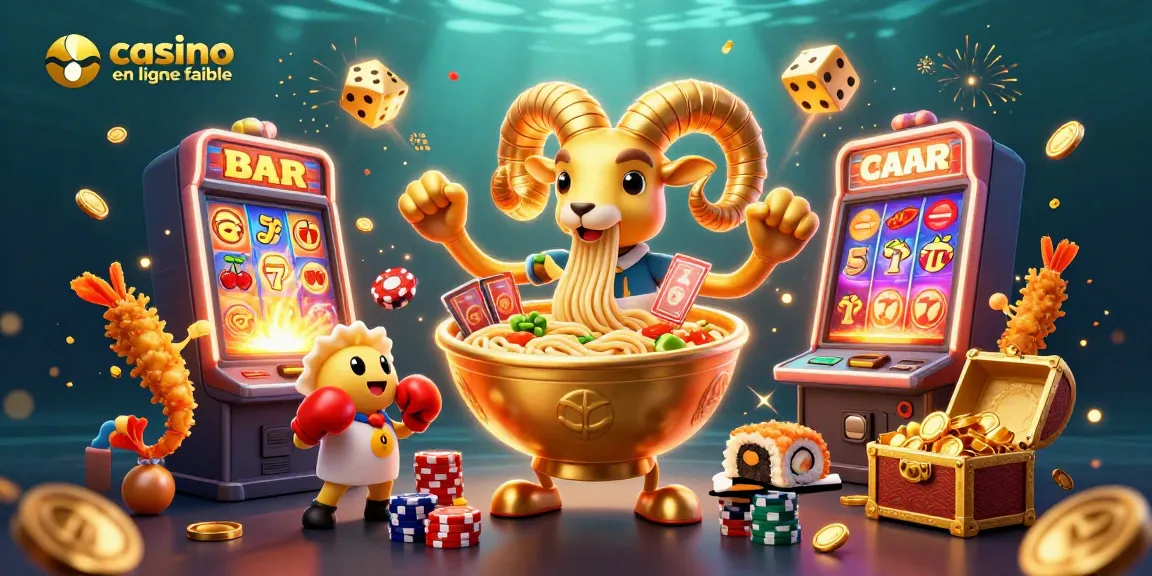Visitez un casino en ligne fiable et plongez dans un monde de jeux captivants avec notre illustration 3D animée.