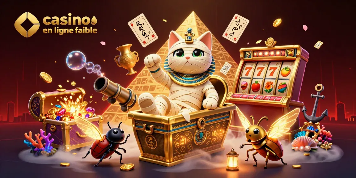 Découvrez le casino en ligne fiable avec un chat momie égyptien et des éléments de jeu captivants.