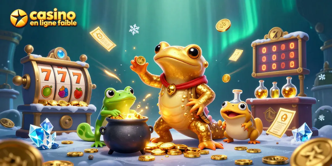 Profitez d'une expérience de casino en ligne fiable avec un alchimiste transformant des métaux en pièces d'or.