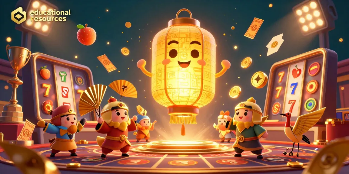 Experience educational resources for dynamic casino gaming with vibrant 3D characters and exciting symbols.