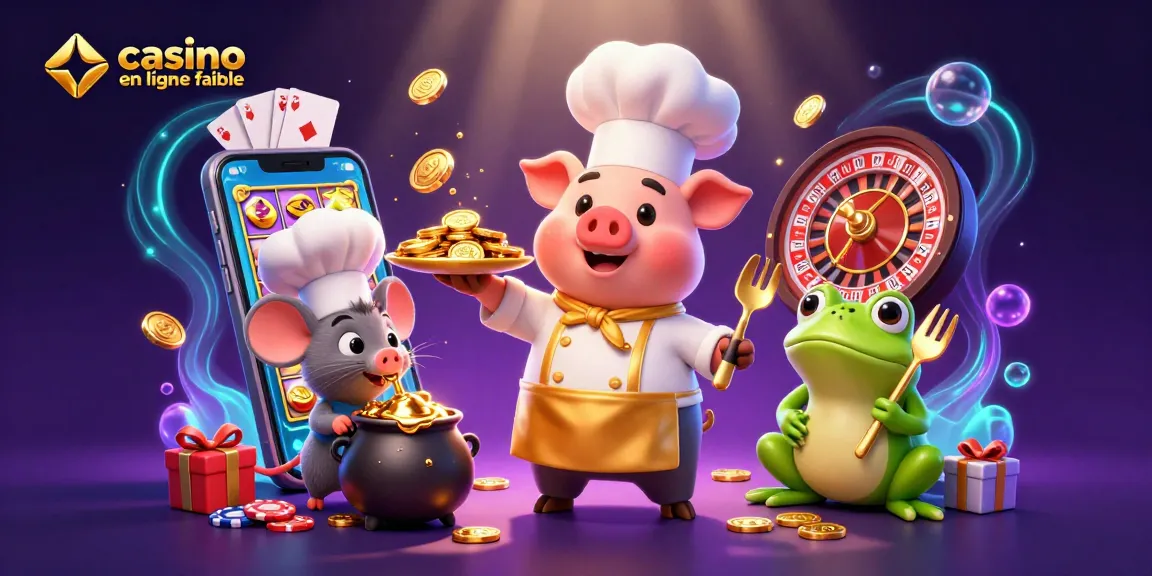 Illustration d'un chef pig servant des pièces d'or, casino en ligne fiable au cœur de l'action.
