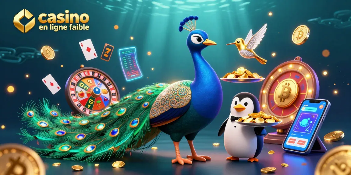 Profitez du jeu de casino en ligne fiable avec un paon aristocratique et des éléments de jeu fascinants.