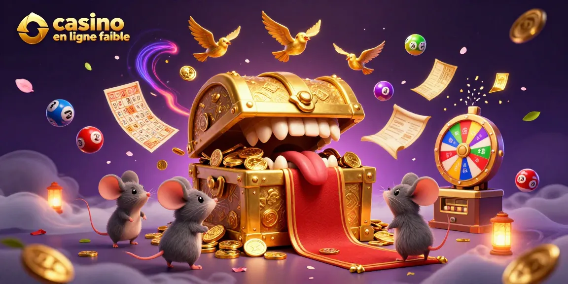 Gagnez à votre casino en ligne fiable avec cette illustration captivante de jeux de loterie.