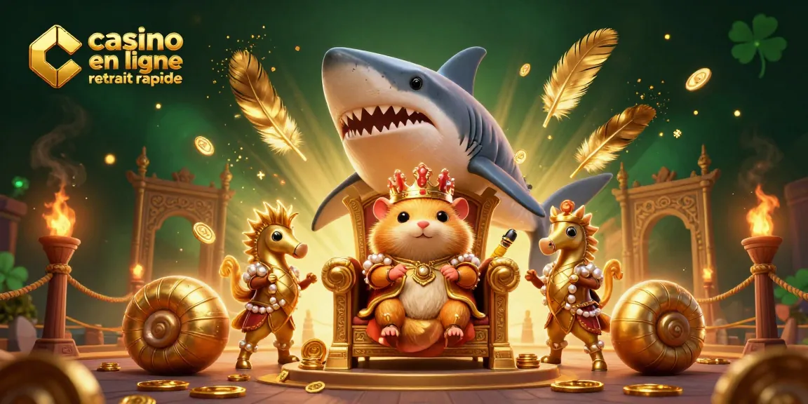 Image captivante illustrant le casino en ligne retrait rapide avec un royaume de jeu sous-marin.