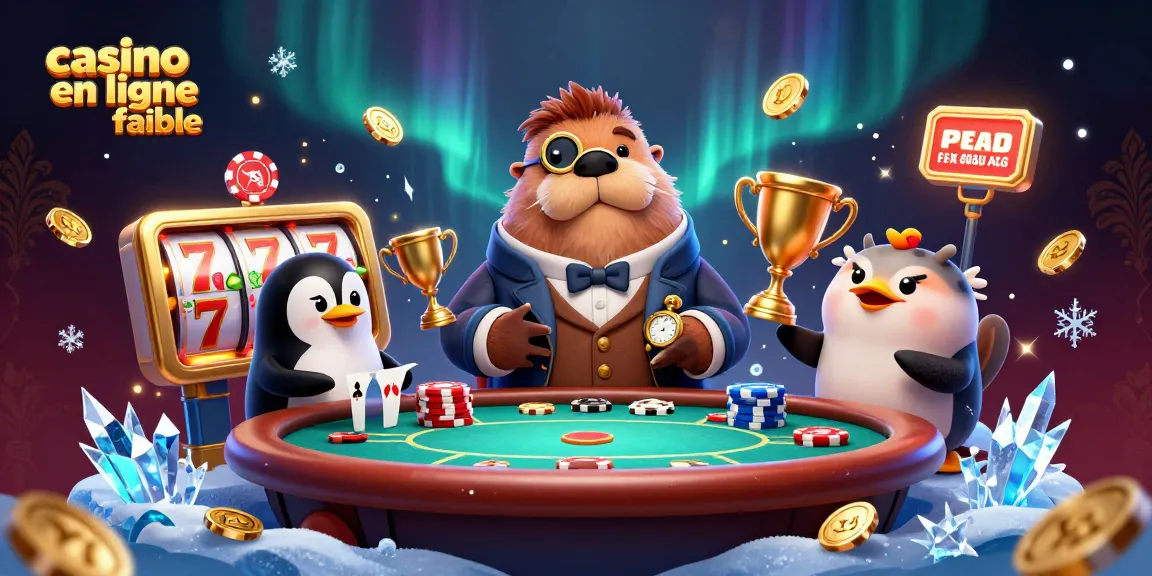 Plongez dans un jeu captivant avec casino en ligne fiable, illustrant un morse victorieux à une table de poker.