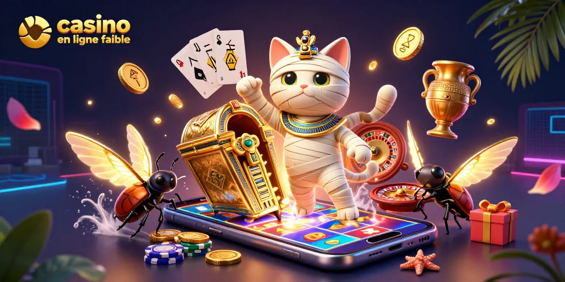Plongez dans l'univers du casino en ligne fiable avec un chat momie égyptien et des jeux captivants.
