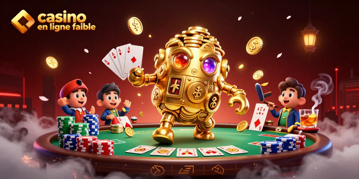 Découvrez un casino en ligne fiable avec un golem d'or et des éléments de poker captivants.