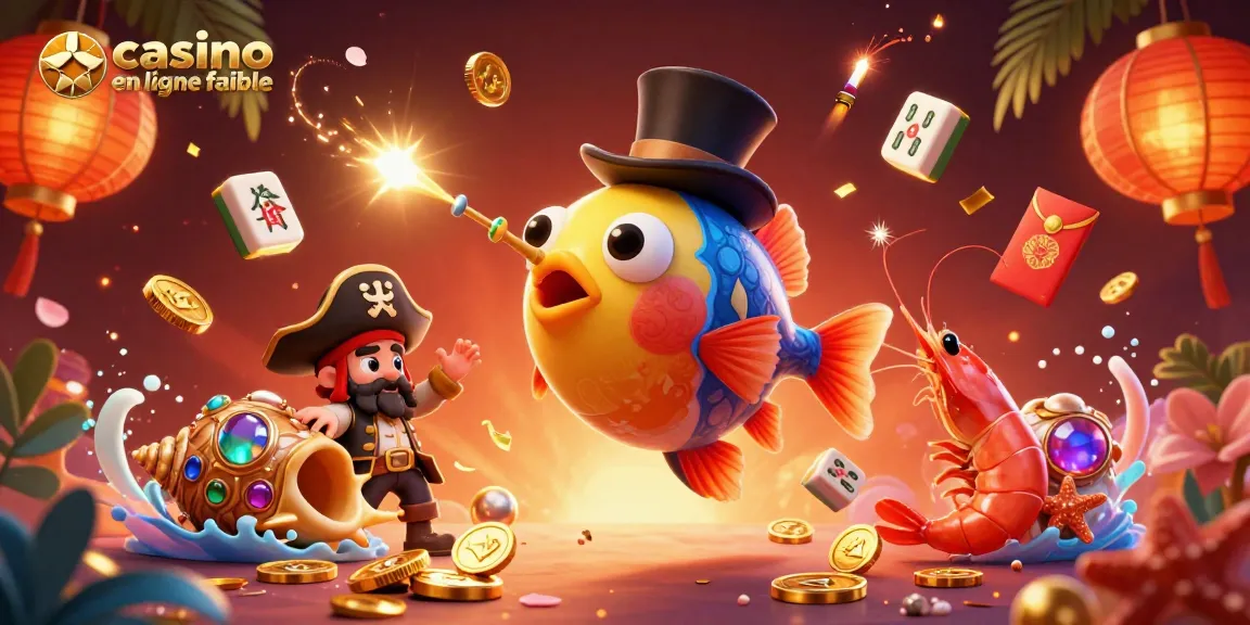 Gagnez avec le casino en ligne fiable avec un anglerfish, une crevette et un escargot trésor dans une scène joyeuse.