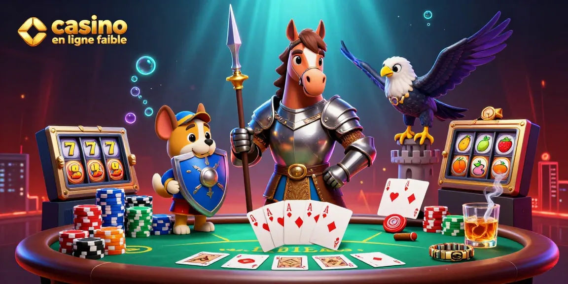 Découvrez des jeux passionnants sur un casino en ligne fiable avec un chevalier médiéval et des jetons de poker.